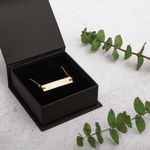 Engraved "Why?" Silver Bar Chain Necklace