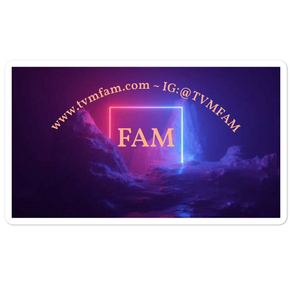 FAM Bubble-Free Sticker