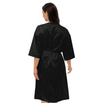 Sad Girl Black Satin robe