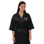 Sad Girl Black Satin robe
