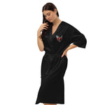 Sad Girl Black Satin robe