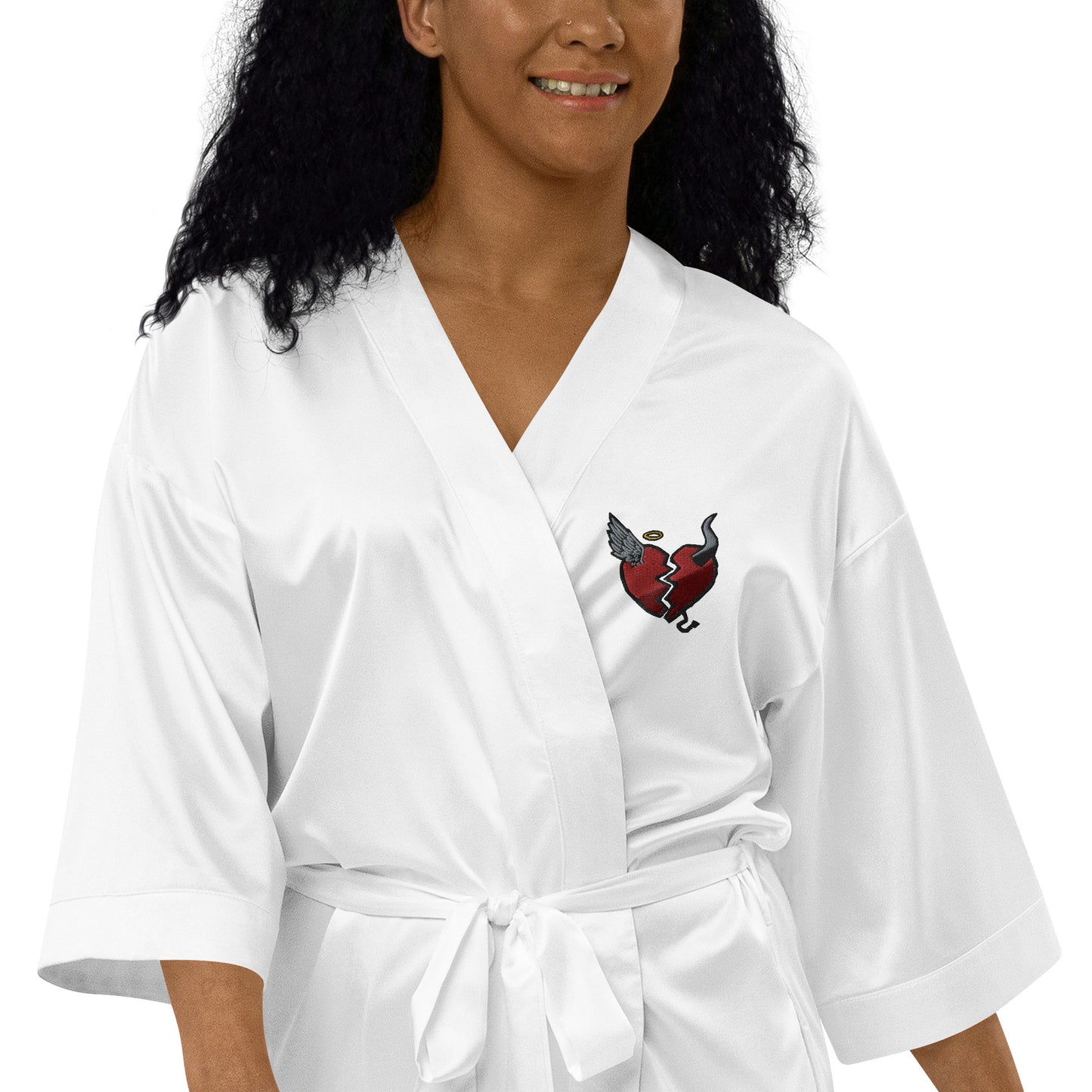 Sad Girl Satin robe