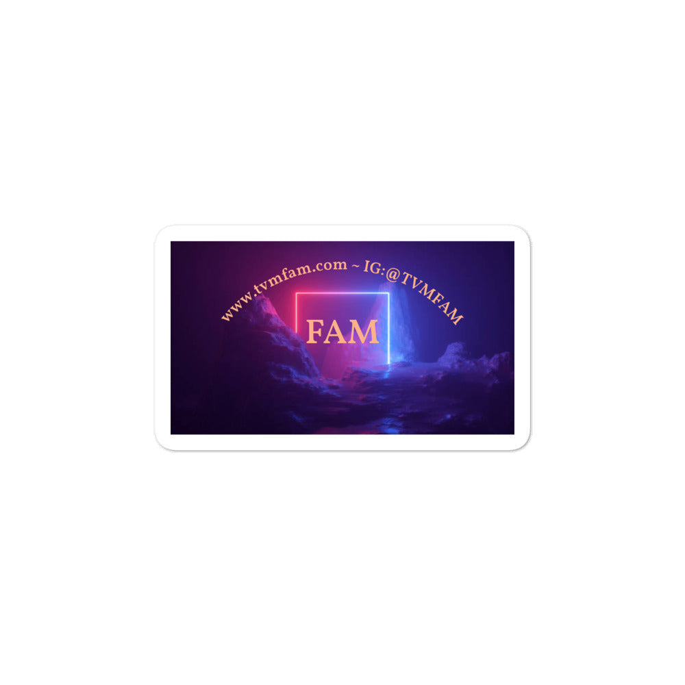 FAM Bubble-Free Sticker – TVMFAM