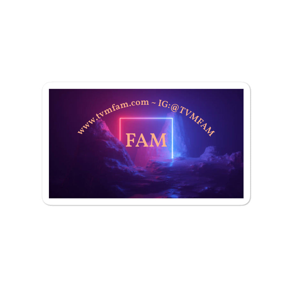 FAM Bubble-Free Sticker